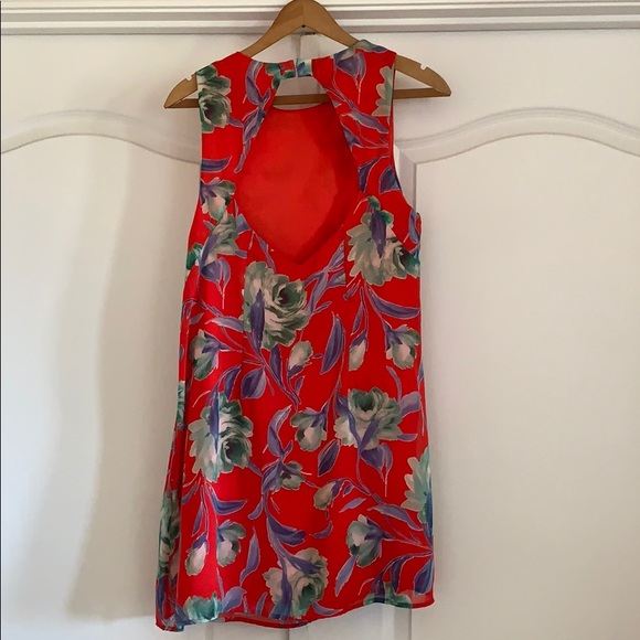 Lulus Red Floral Sundress. - Picture 3 of 7